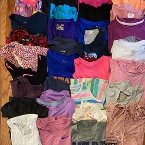 Size 7/8 girls tops. A variety of brands.